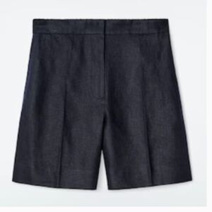 COS Navy Linen Shorts Size 4
